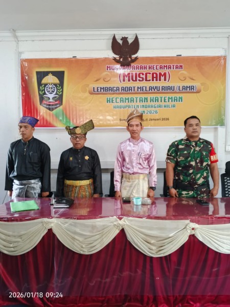 Babinsa Koramil Kateman Hadiri Muscam LAMR Kecamatan Kateman