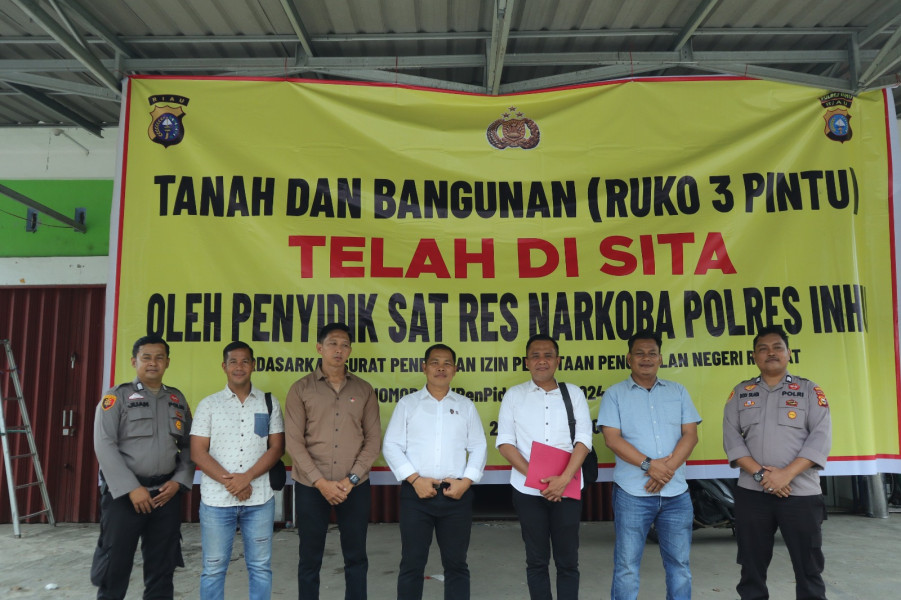 Polres Inhu Sita Lima Ruko Mak Gadih