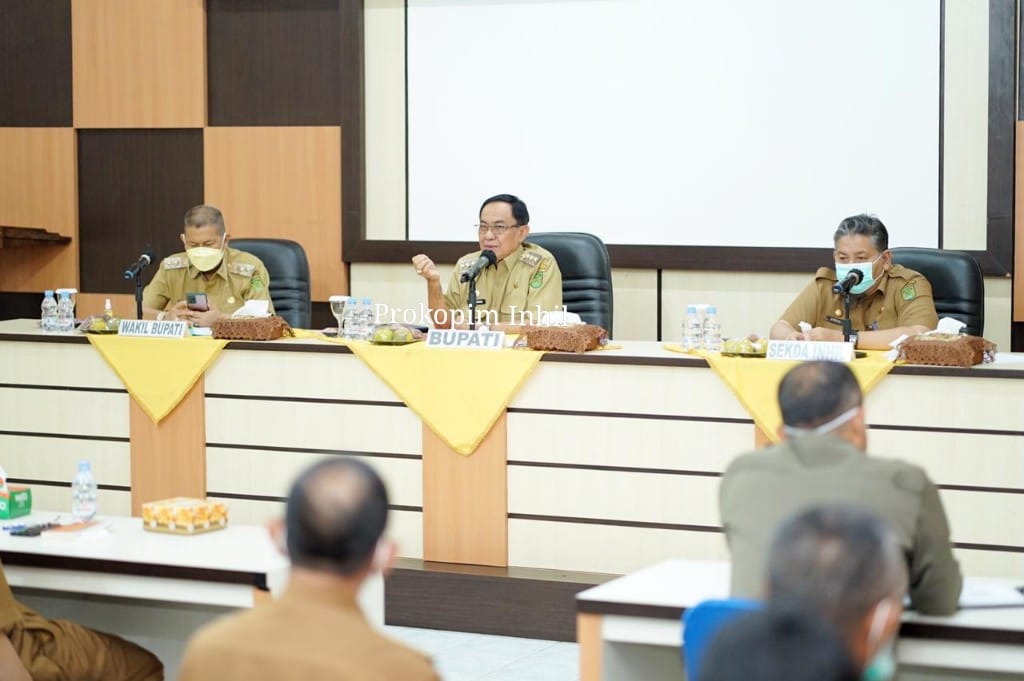 Pemkab Inhil Gelar Rapat Percepatan Vaksinasi Bagi Lansia