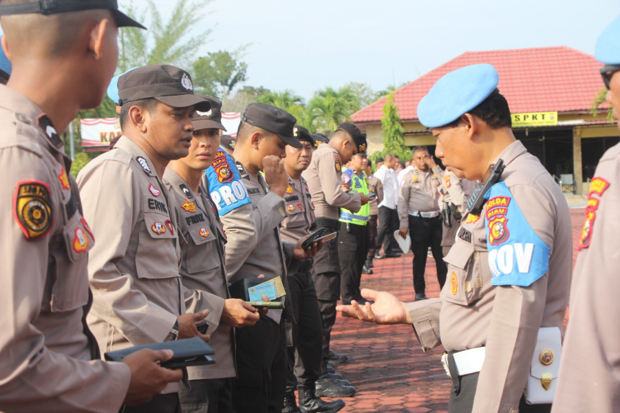 Propam Polda Riau Sidak Polres Bengkalis