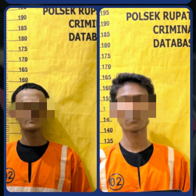 Gerak Cepat Team Unit Reskrim Polsek Rupat, Ungkap Kasus Pencurian Dengan Pemberatan 2 Pelaku Diamankan