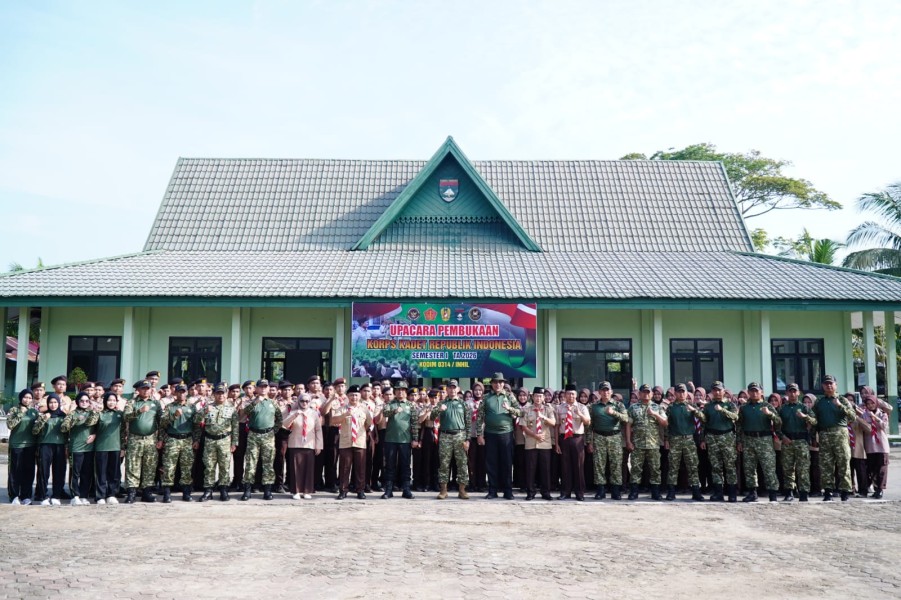 Dibuka Oleh Dandim 0314/Inhil, Siswa Siswi Pramuka Kwarcab Inhil Ikuti KKRI Semester I Tahun 2026