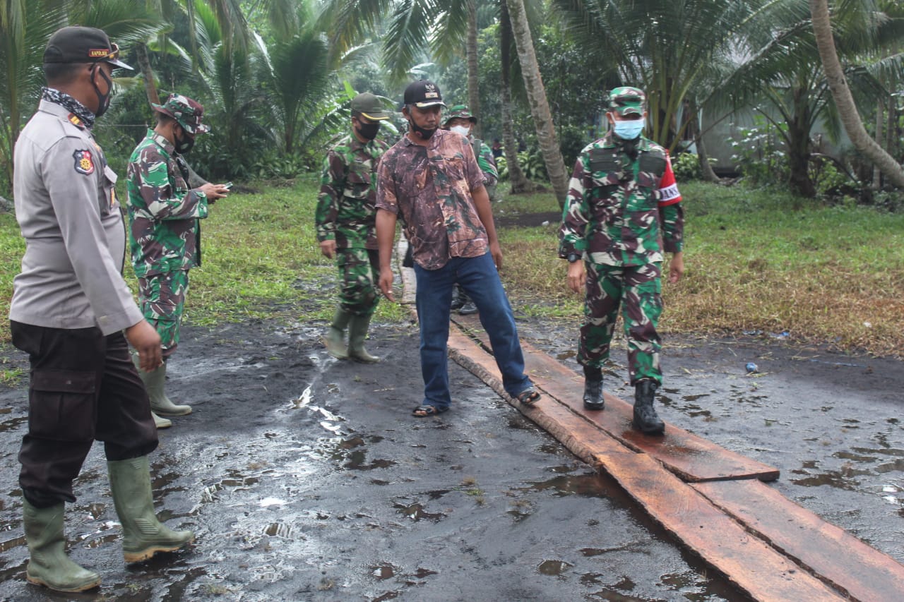 Dandim 0314/Inhil Cek Kesiapan Sambut Kunker Tim Wasev TMMD Mabes TNI