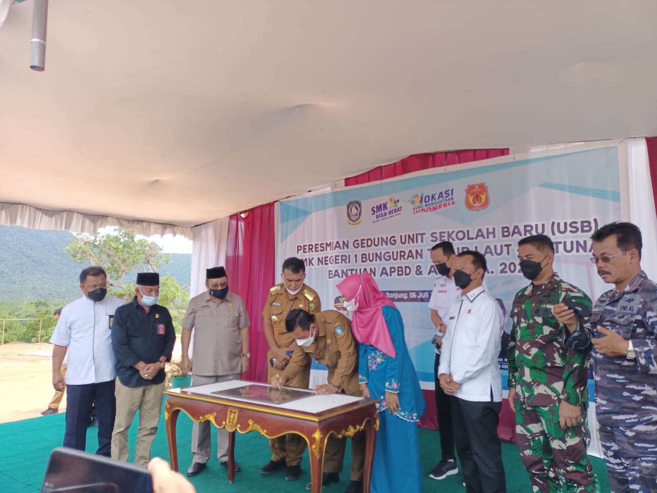 Danlantamal IV Dampingi Gubernur Provinsi Kepri Kunker