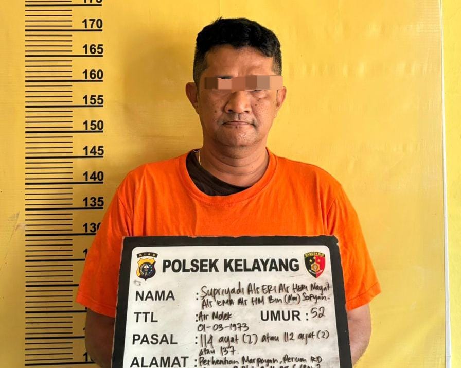 Polisi Inhu Tangkap Bandar Narkoba Kelas Kakap di Pekanbaru