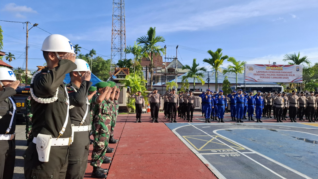 Personel Kodim 0314/Inhil Ikuti Apel Persiapan Pengamanan Malam Tahun Baru 2025