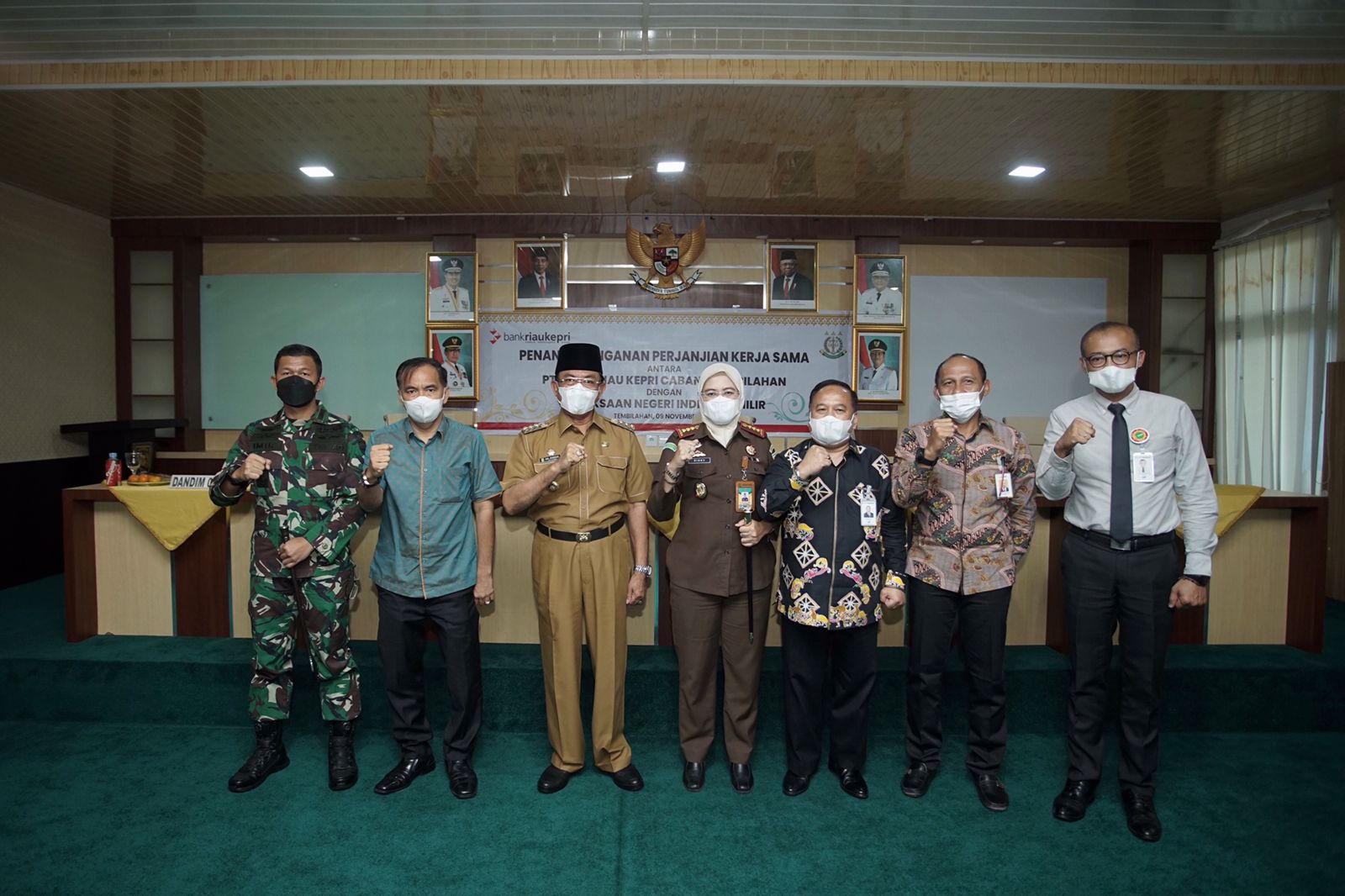 Bupati HM Wardan Saksikan Penandatanganan Kerjasama PT BRK dengan Kejari Inhil