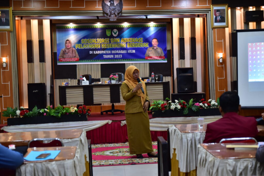 Dinas Kesehatan Kab Inhil Gelar Sosialisasi dan Advokasi Tentang Pelayanan Kesehatan Bergerak