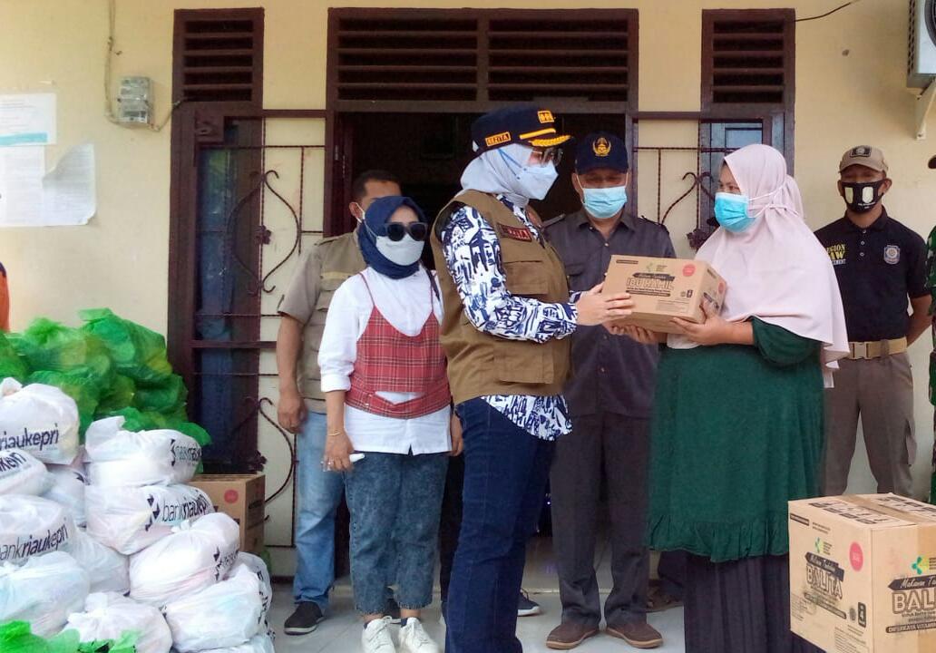 Bupati Inhu Tinjau Banjir di Desa Setako Jaya