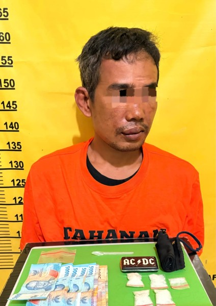 Tangkap DPO Kasus Narkoba, Polsek Kelayang Sita Belasan Gram Narkoba