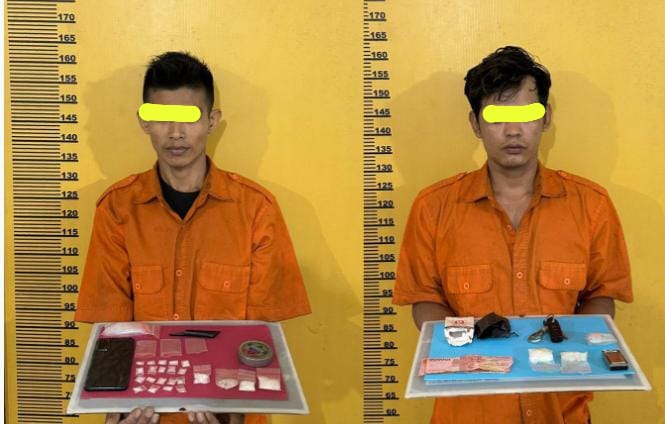 Satres Narkoba Polres Inhu Grebek Dua Pengedar Sabu, Puluhan Paket Sabu Ditemukan