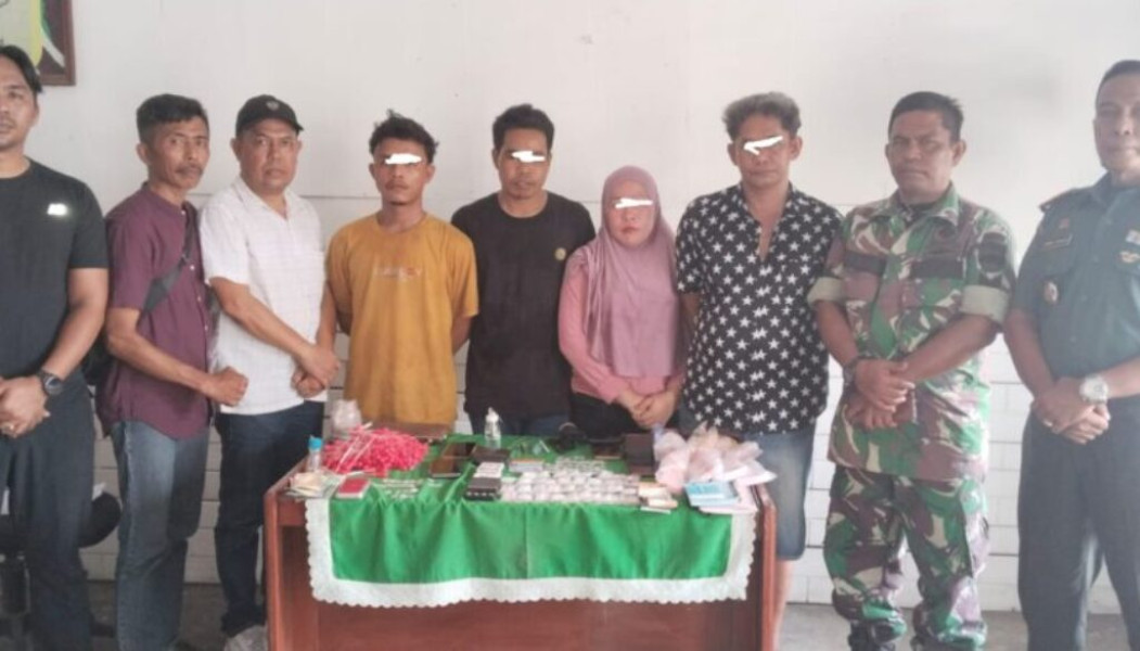 Korem 031 Wira Bima Tangkap Empat Pengedar Narkoba di Inhu