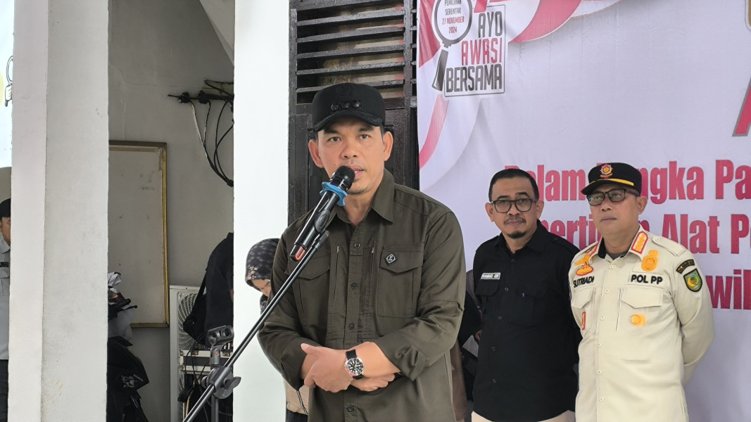 Pj Bupati Inhil Hadiri Apel Siaga Patroli Masa Tenang Pilkada 2024