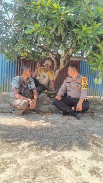 Bhabinkamtibmas Bagan Jawa Pesisir Aipda Manalu Gelar Sambang Warga