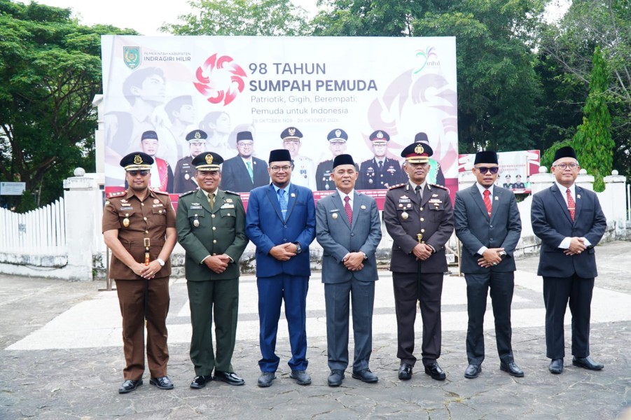 Kasdim 0314/Inhil Hadiri Upacara Peringatan Hari Sumpah Pemuda ke-98