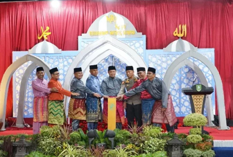 Camat Mandau Resmi Buka MTQ ke-4 Tingkat Kelurahan Batang Serosa