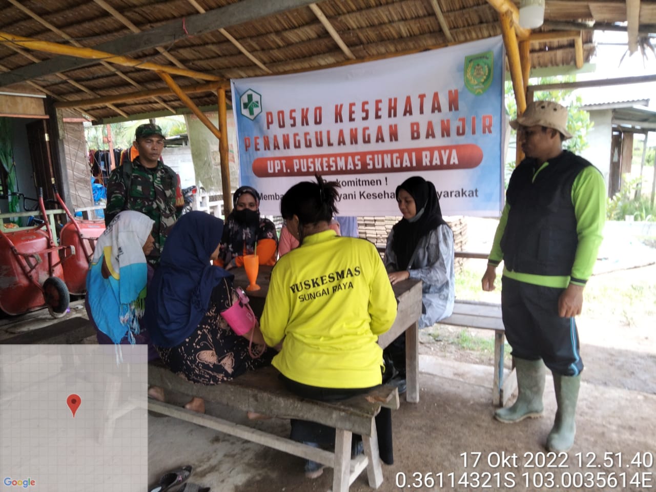 Bangun 3 Posko Kesehatan untuk Korban Banjir di Desa Kuala Sebatu, Kadinkes Inhil: Didominasi Penyakit Gatal - gatal