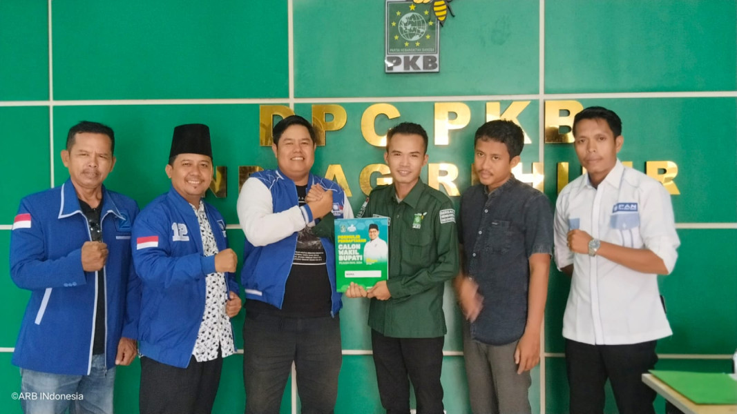 Tokoh Selatan Sulaiman MZ Ambil Formulir Penjaringan PKB Inhil Maju Balon Wakil Bupati