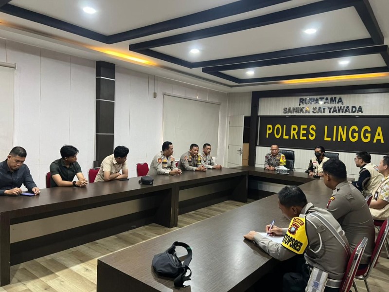 Polres Lingga Terima Kunjungan Ombudsman Kepri dalam Penilaian Pelayanan Publik 2025.