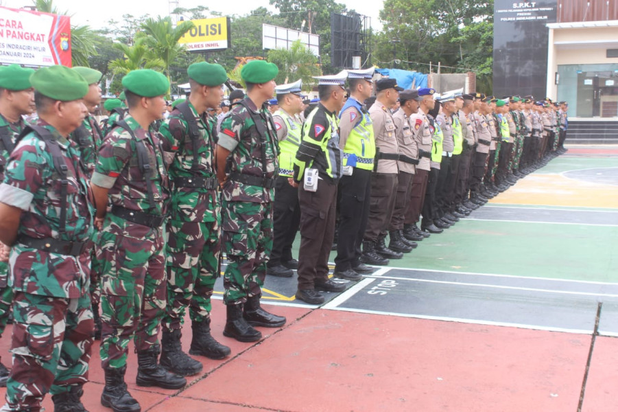 Dandim 0314/Inhil Kerahkan Puluhan Prajurit Amankan Malam Pergantian Tahun 2023