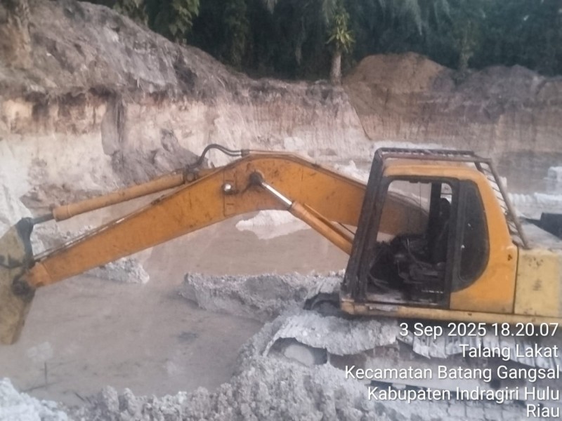 Sempat Terhenti, Dua Pemain Lama Galian C Ilegal di Inhu Kembali Beroperasi