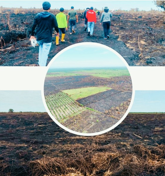 Tim Satreskrim Bengkalis Menetapkan 2 Tersangka Perkara Karhutla Kelurahan Pergam Kecamatan Rupat