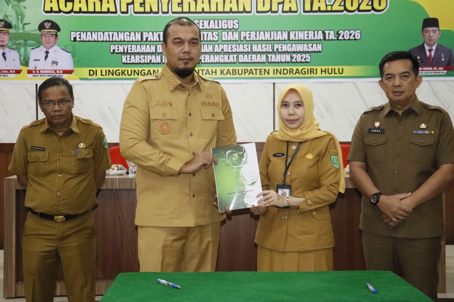 Bupati Inhu Serahkan DPA TA 2026