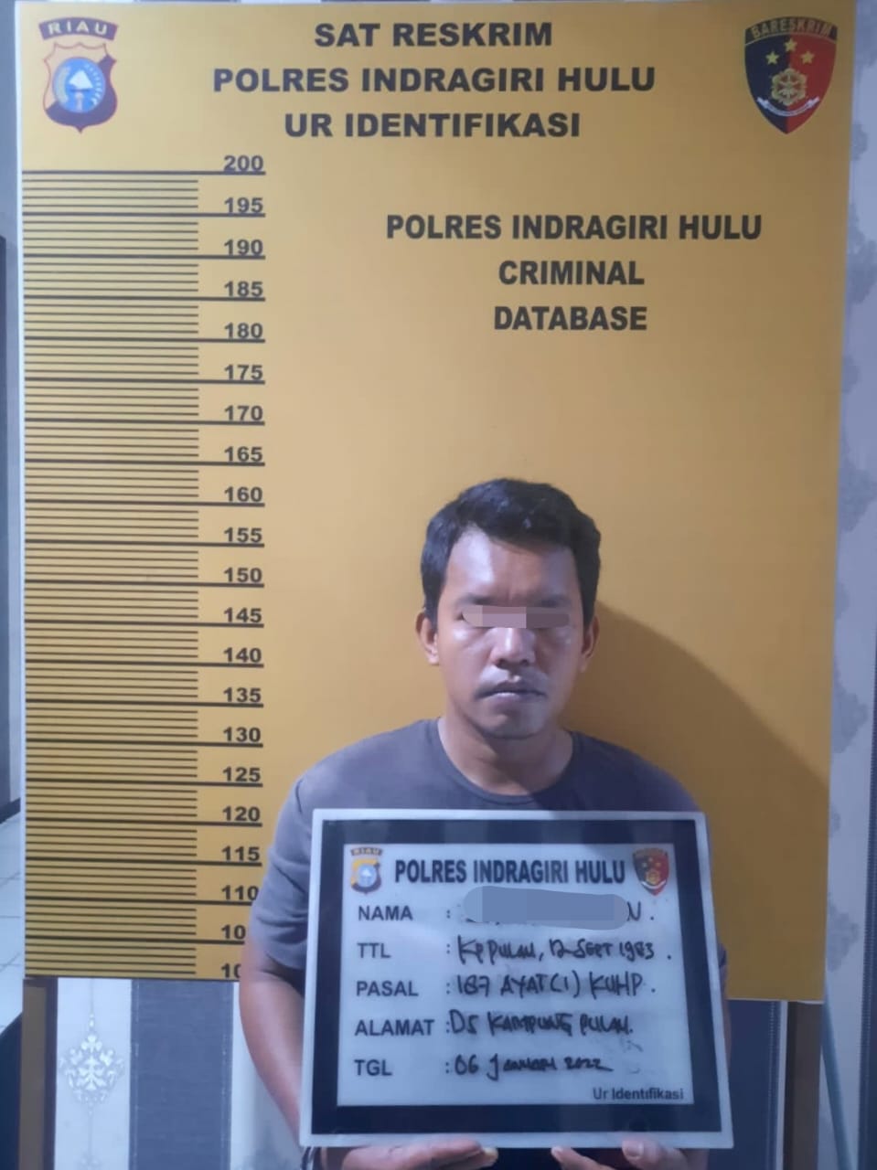 Selain Ringkus Pelaku Pembakar Rumah, Polres Inhu Juga Amankan DPO Rutan