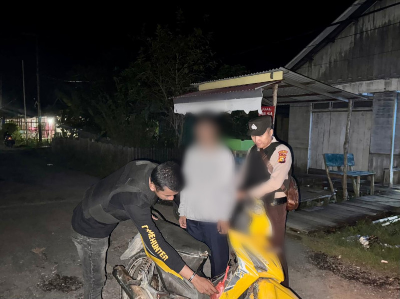 Polsek Kuindra Rutin Patroli Malam Selama Pilkada