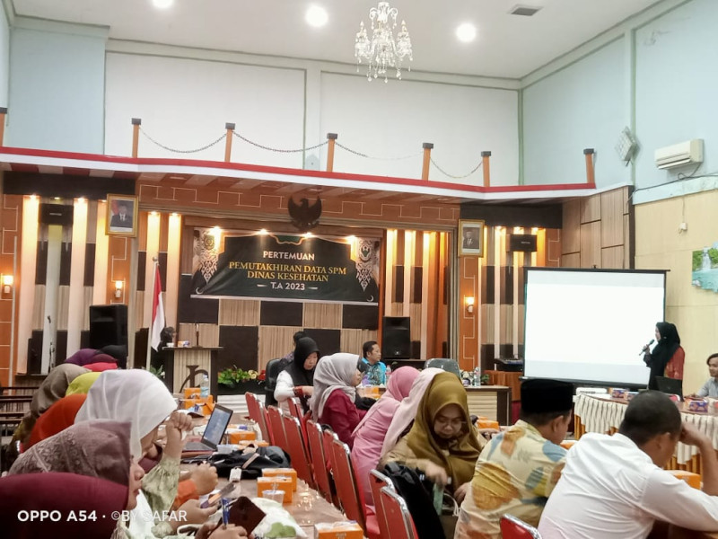 Diikuti Seluruh Pukesmas Se- Inhil, Dinkes Inhil Mengelar Pertemuan Pemutahiran Data SPM Tahun 2023