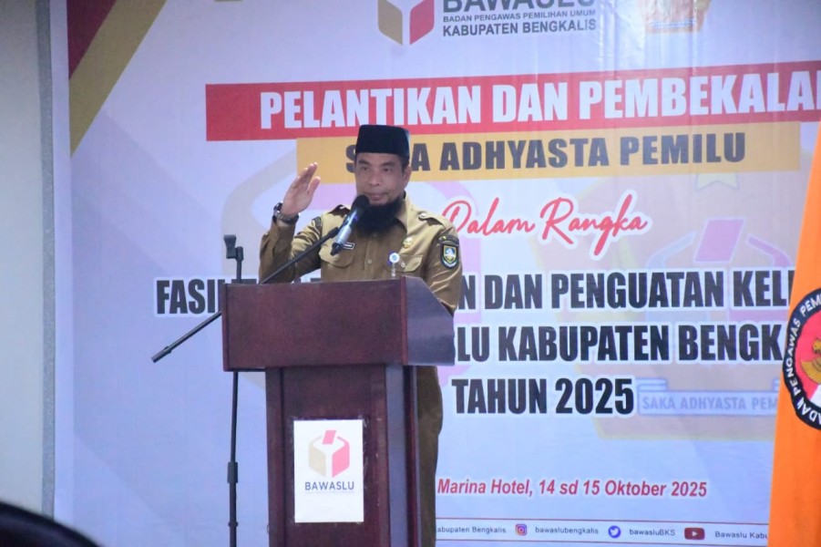 Bupati Bengkalis Apresiasi Pembentukan Saka Adhyasta Pemilu, Jadi Garda Terdepan Pengawasan Partisipatif