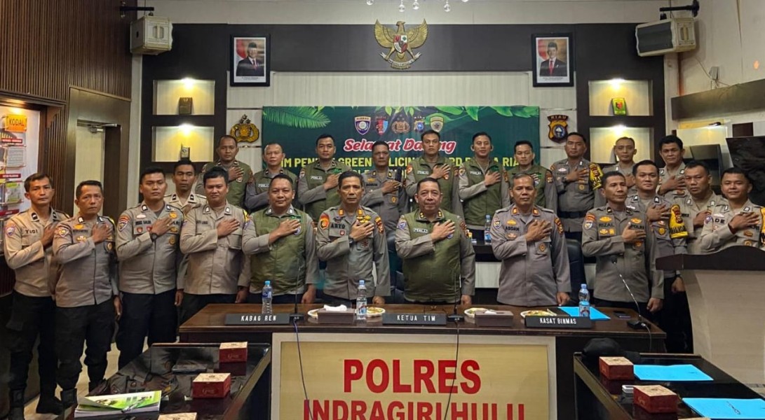 Polda Riau Turunkan Tim Penilai Green Policing Ke Polres Inhu, Ini Tujuannya