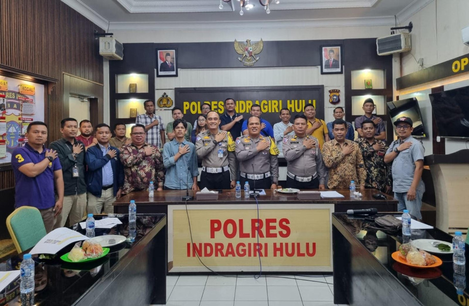 Kasat Lantas Polres Inhu Pimpin Rakor dengan Asosiasi Perusahaan Guna Usaha