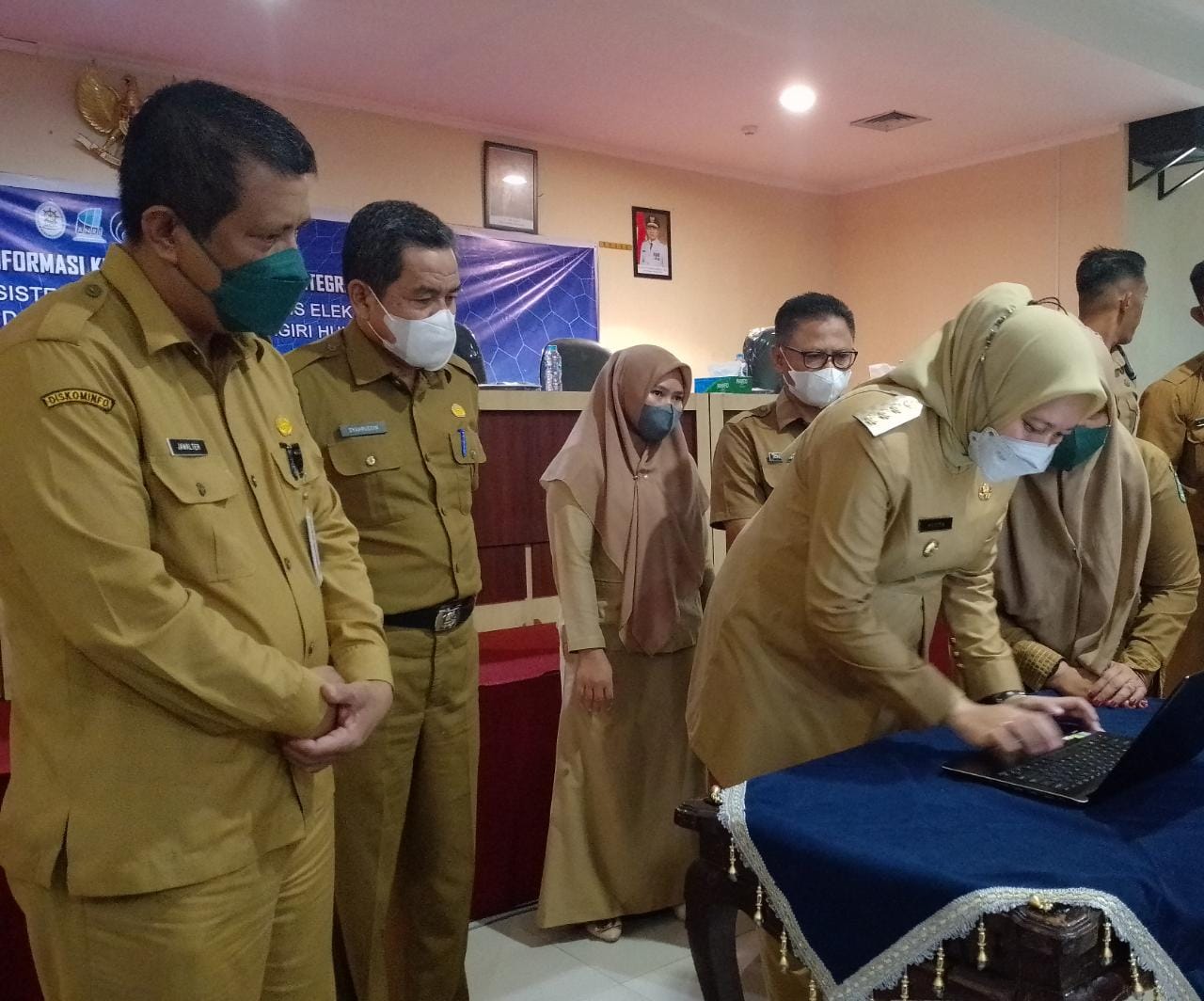 Launching Aplikasi Srikandi, Bupati Rezita Harap Dapat Meningkatkan Tata Kelola Kearsipan di Inhu