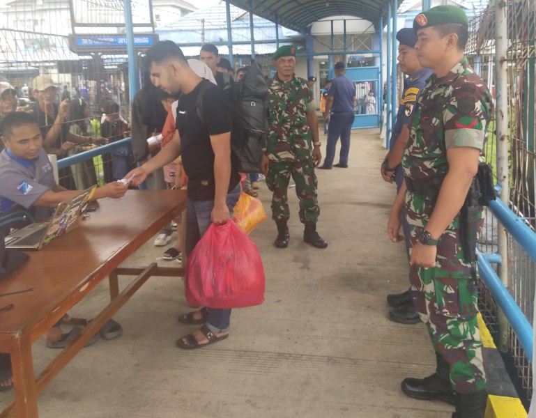 TNI, Polri dan Instansi Terkait Bersinergi Berikan Pengamanan di Pelabuhan Pelindo Tembilahan