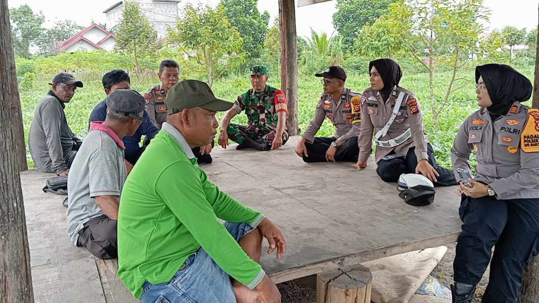 Gandeng Kelompok Tani,  Kapolsek Pangkalan Kerinci Ajak Ciptakan Pilkada Damai