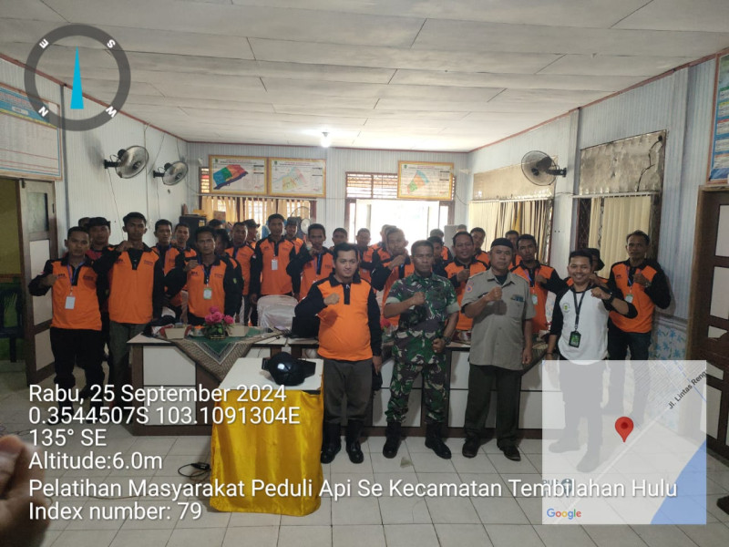 MPA se-Kecamatan Tembilahan Hulu Ikuti Pelatihan dan Simulasi Pemadam Kebakaran
