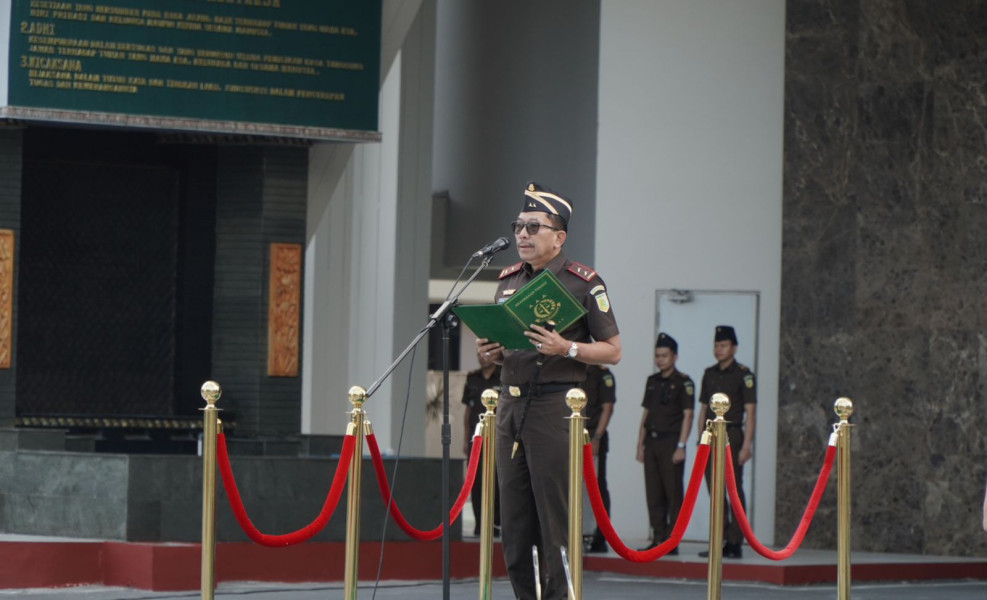 Kejati Riau Gelar Apel Integritas, Perkuat Komitmen Menuju Wilayah Birokrasi Bersih dan Melayani