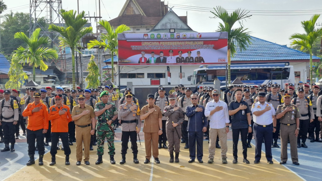 Dandim 0314/Inhil Hadiri Apel Pergeseran Pasukan Pengamanan Pemungutan Suara Pilkada 2024