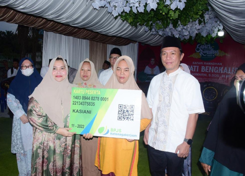 Bupati Bengkalis Safari Ramadhan  di Desa Harapan Baru