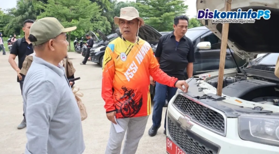 Pemkab Inhil Buka Lelang Kendaraan Dinas untuk Umum, Bupati Herman Tinjau Langsung