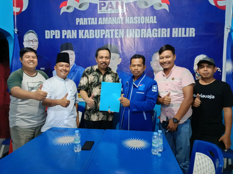 Penjaringan Masih Terbuka, Kini Giliran Kader Terbaik PPP Arpah Daftar Balon Bupati ke PAN Inhil