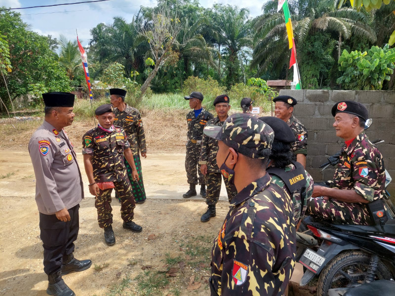 Polsek Rengat Barat Ajak Banser Kawal Pilkada Damai