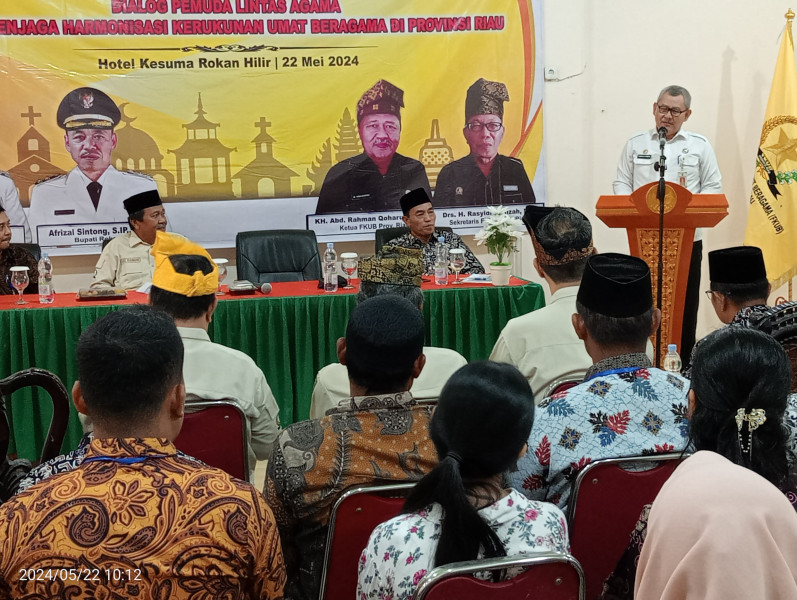 Jaga Harmonisasi Kerukunan Umat Beragama, FKUB Riau Adakan Dialog Pemuda Lintas Agama di Rohil