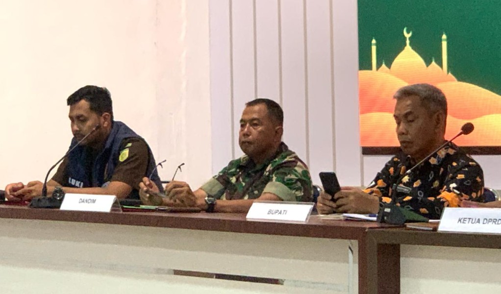 Kasdim 0314/Inhil Hadiri Rakor Lintas Sektoral Operasi Ketupat Lancang Kuning 2025