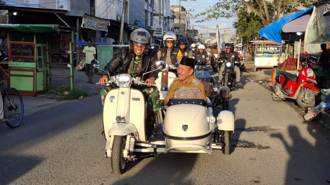 Dandim 0314/Inhil Hadiri Silaturahmi Konvoi Lintas Komunitas Sambut Tahun Baru 2025