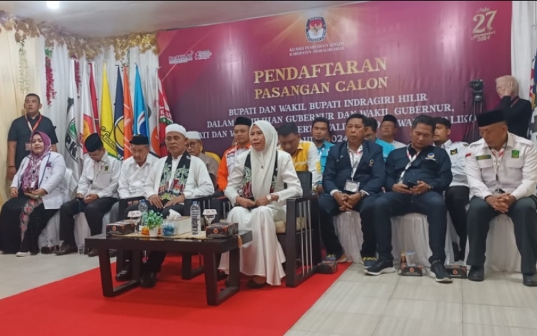 Rosman Malomo Ikut Antar Haji Herman-Yuliantini Daftar ke KPU