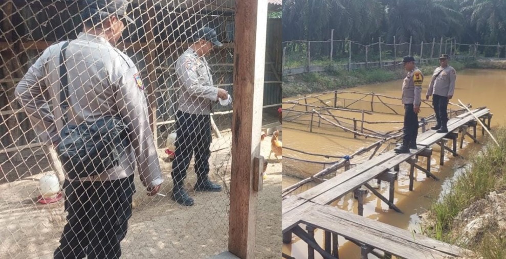 Bhabinkamtibmas Polsek Lirik Dorong Warga Desa Seluti Kembangkan Pekarangan Produktif