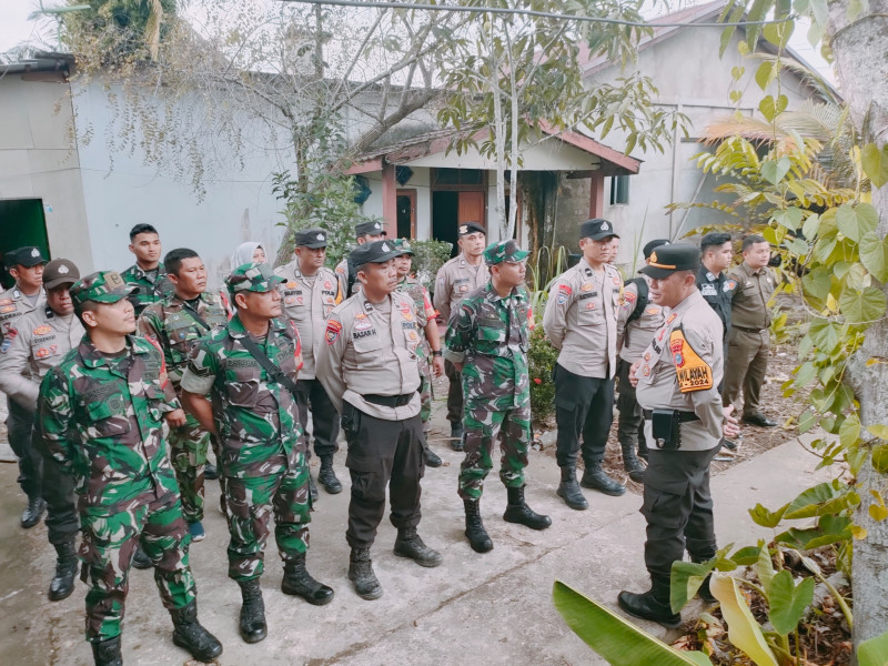 Sinergitas TNI-Polri dan Satpol PP Amankan Kampanye di Sungai Salak