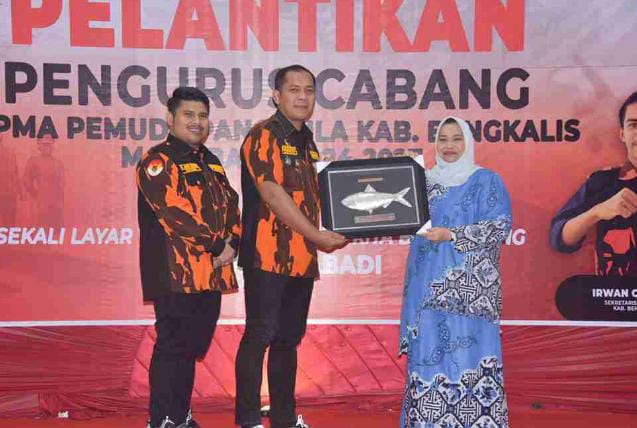 Resmi di Nakhodai M Arsya Fadillah, Bupati Kasmarni Ajak Sapma PP Menjadi Desainer Peradaban Bermasa